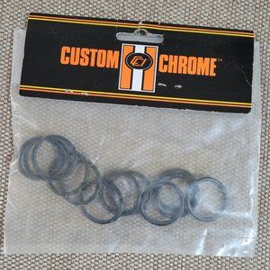 12 O-Rings Custom Chrome Passenger Peg Stud Mount Clamp Harley Motorcycle 19958